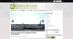 Desktop Screenshot of laminutedroit.com